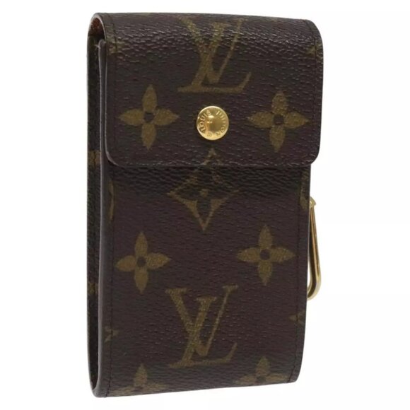 LOUIS VUITTON Monogram Porte Cles Badge Pouch M60048 LV Auth KD017 - Picture 1 of 16